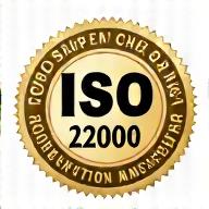 ISO 22000 Gıda Güvenliği Yönetim Sistemi Sertifikası logosu.